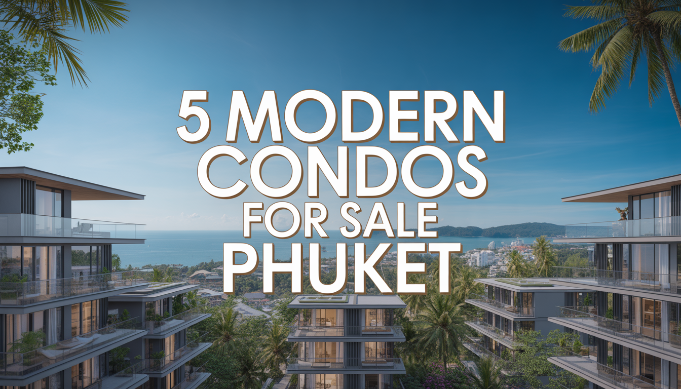 5 MODERN CONDOS FOR SALE in PHUKET