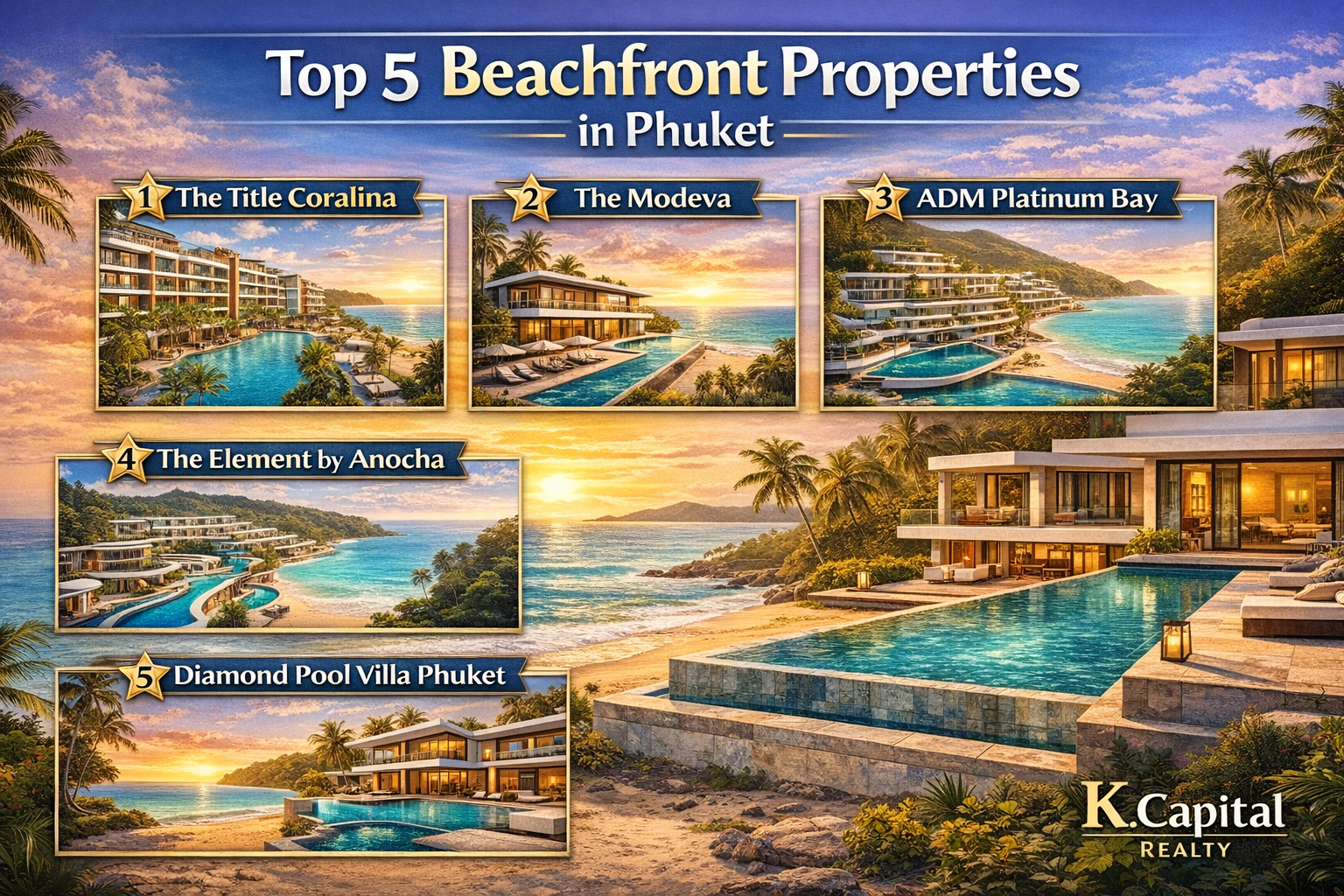 Top 5 Beachfront Properties in Phuket