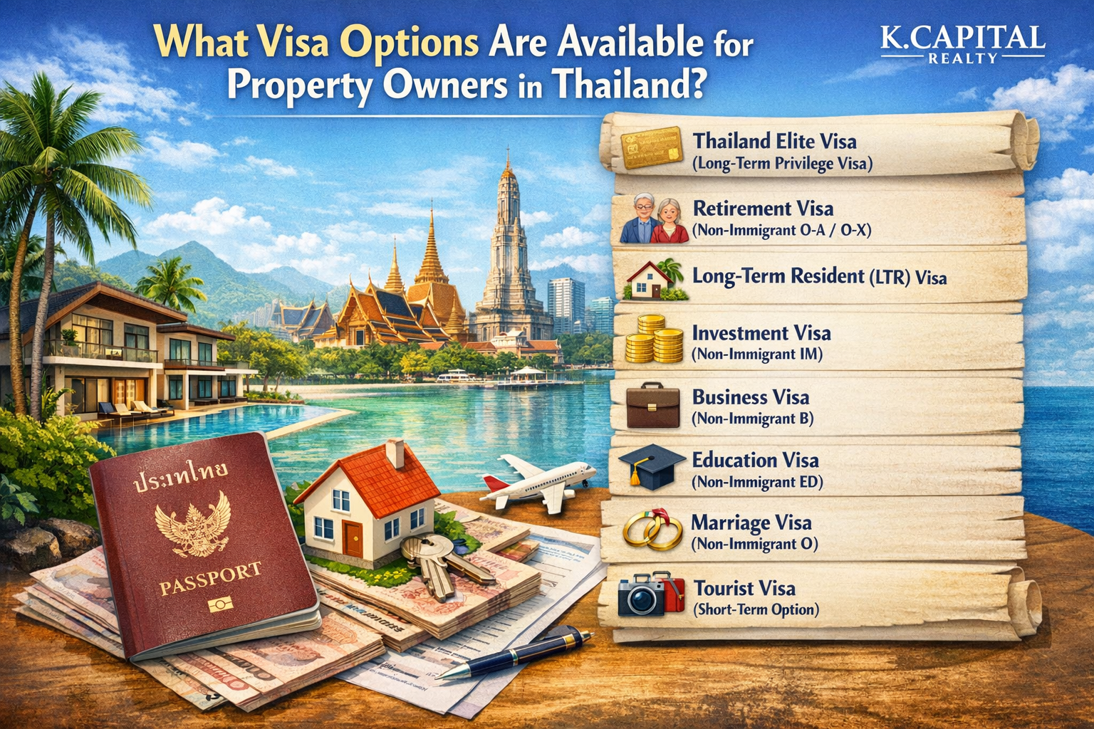Visa options for Thailand property owners