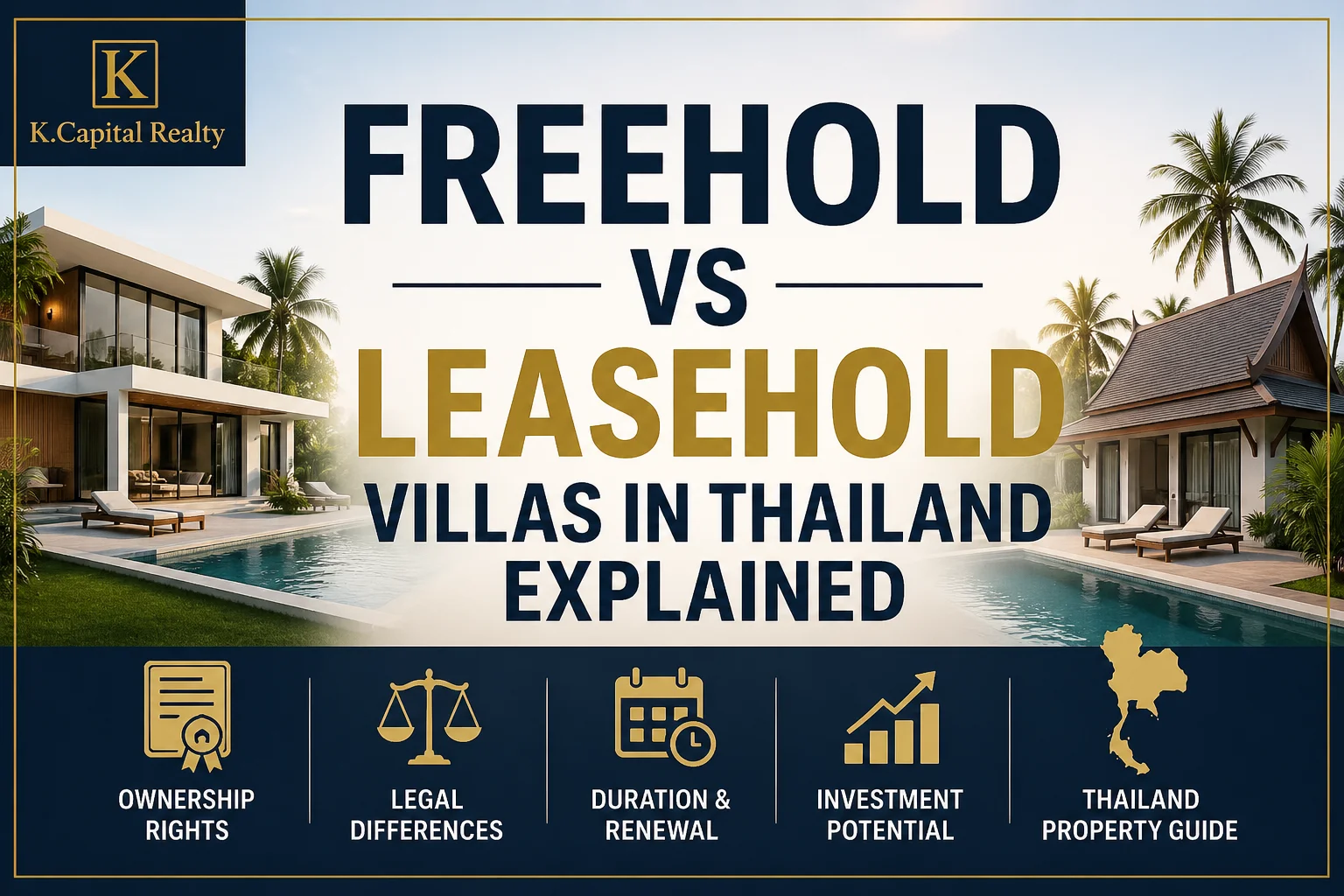 Freehold vs Leasehold Villas in Thailand Explained