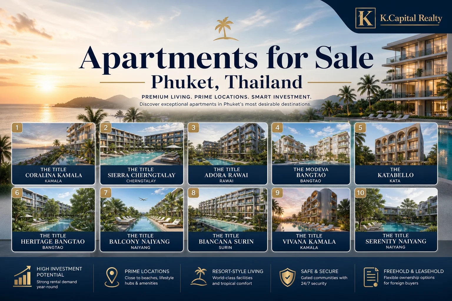 Apartments for Sale Phuket, Thailand