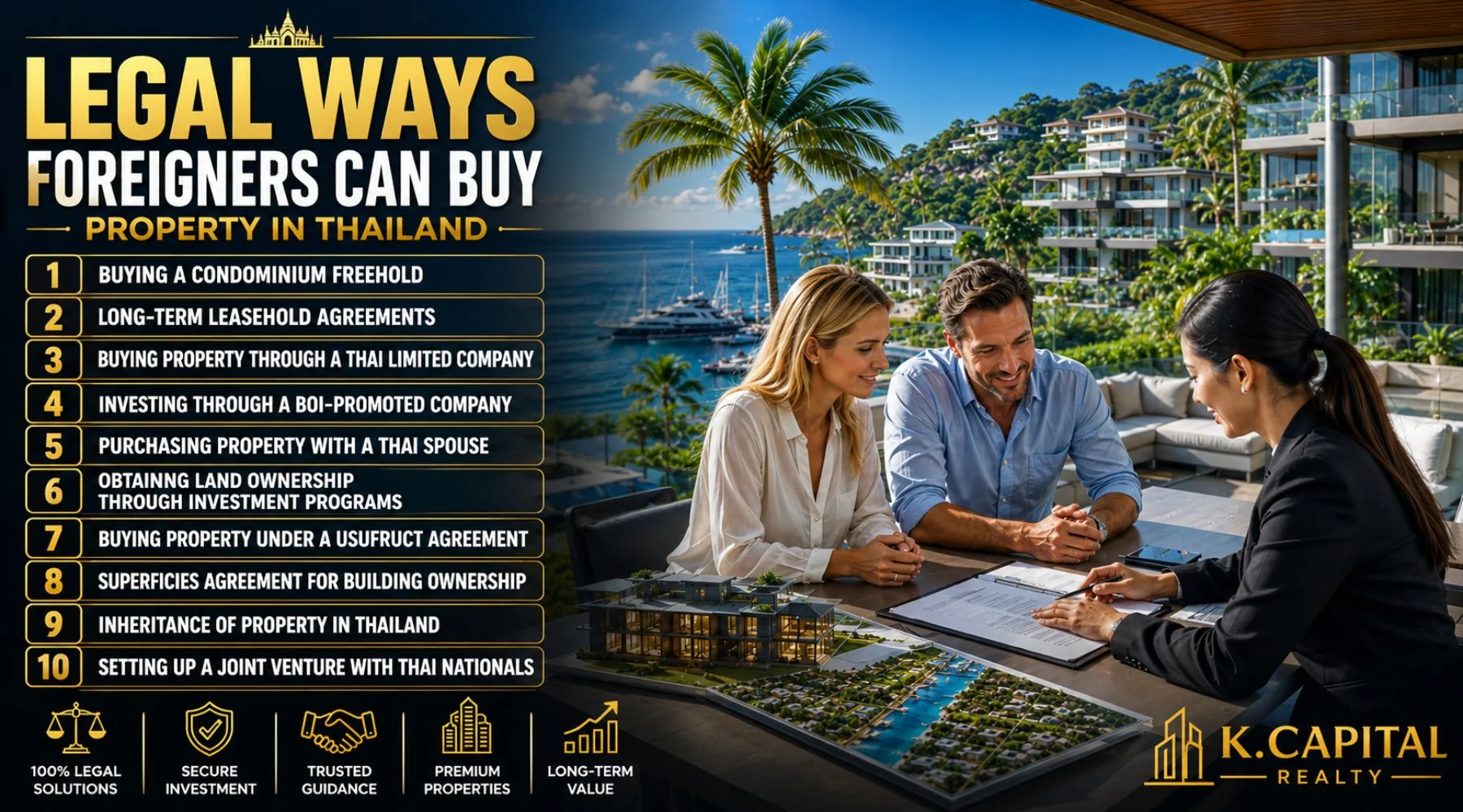 Legal Ways Foreigners Can Buy Property in Thailand